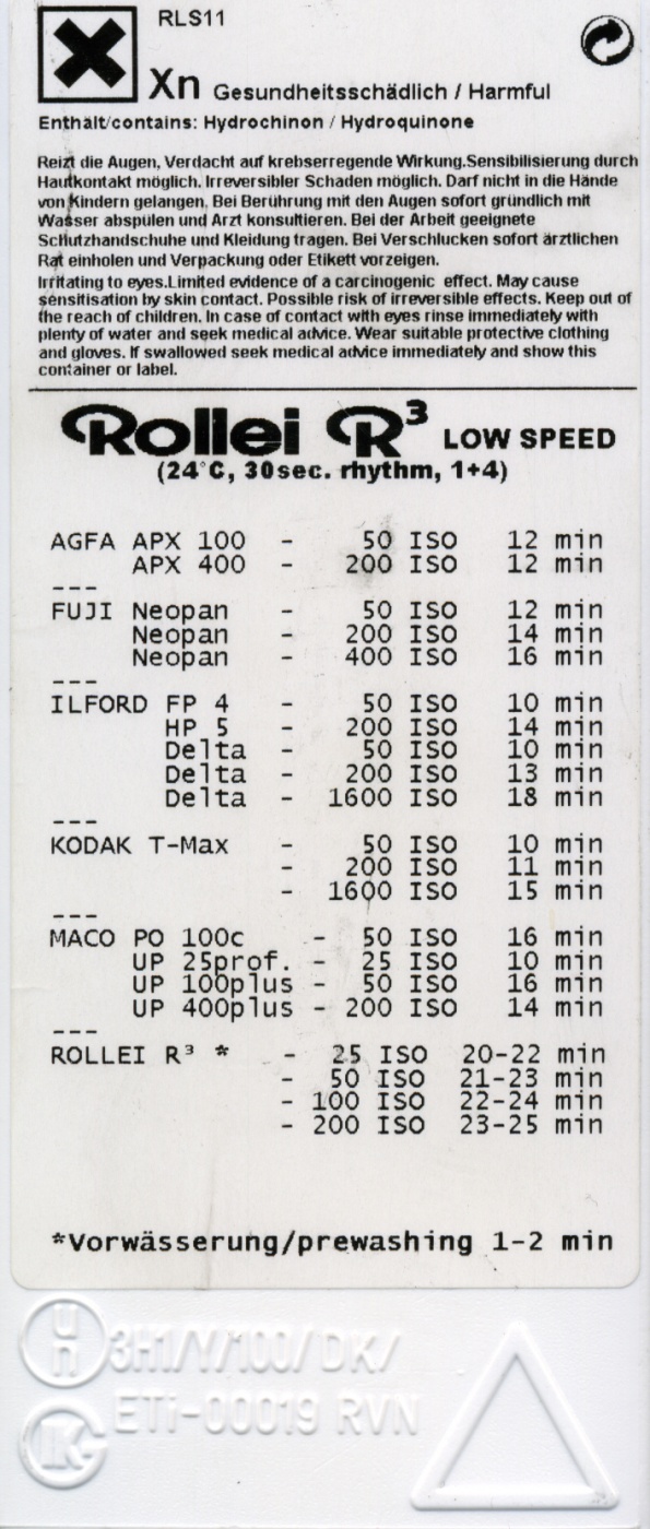 Проявитель Rollei R3 LOW SPEED back №1-1.jpg
